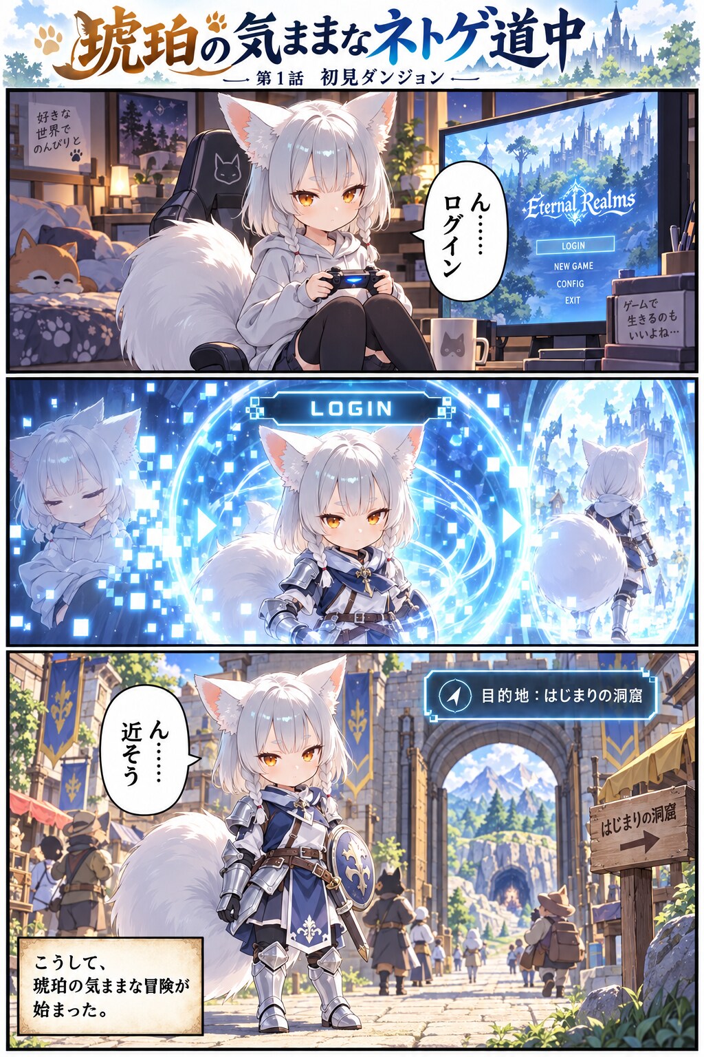 琥珀の気ままなネトゲ道中 | の人気AIイラスト・グラビア
