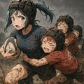 🏉泥まみれの女子ラグビー 145 2枚目