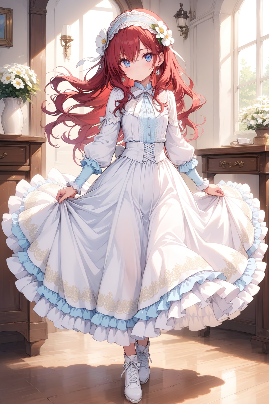Saori in frilly dress (Larimar version)