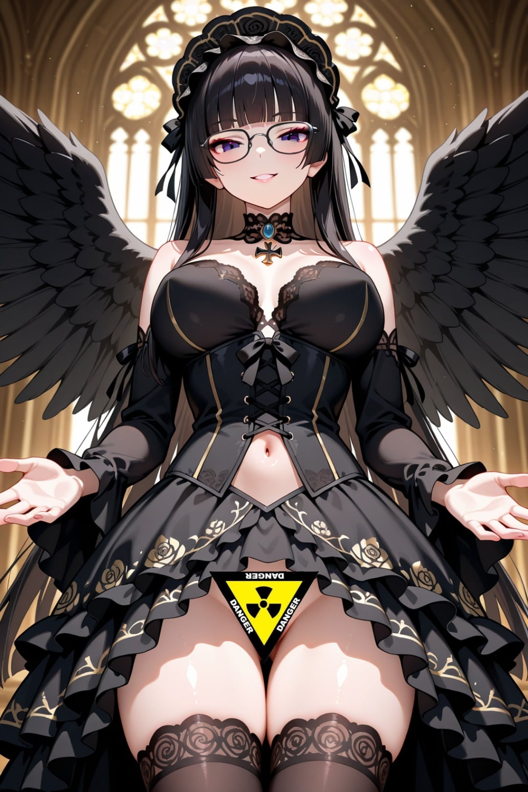 👑👑堕天使黒翼の夜想礼装アンジュ