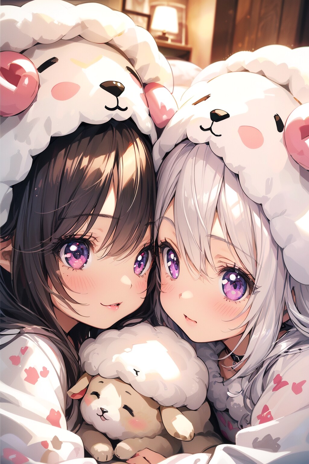 パジャマパーティにおじゃま。 | の人気AIイラスト・グラビア