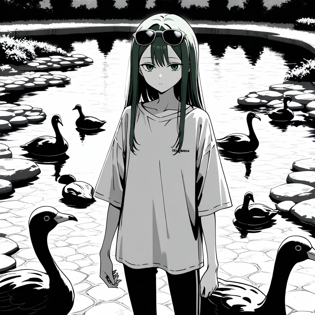 フラミンゴの色彩に溶けて