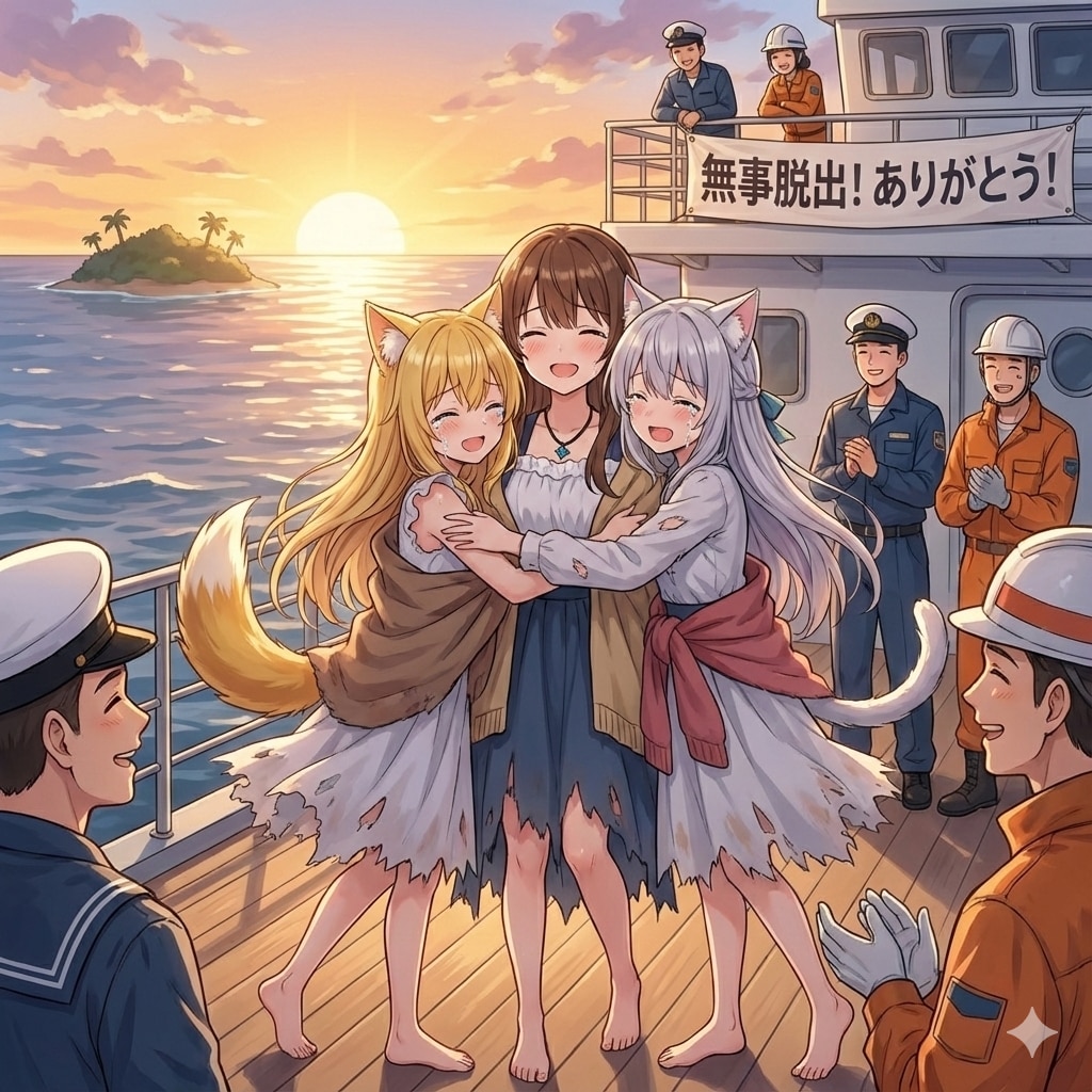 無人島4日目　No.211　2025年12月26日(金) | の人気AIイラスト・グラビア