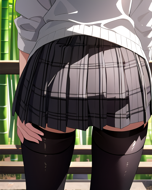 黒スト制服③ | の人気AIイラスト・グラビア