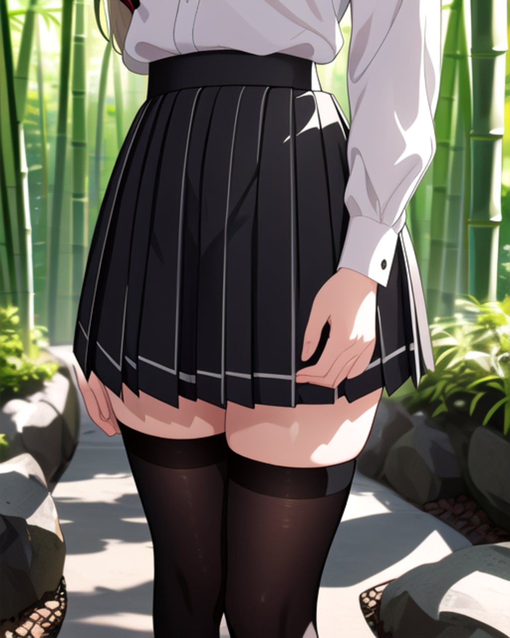 黒スト制服③