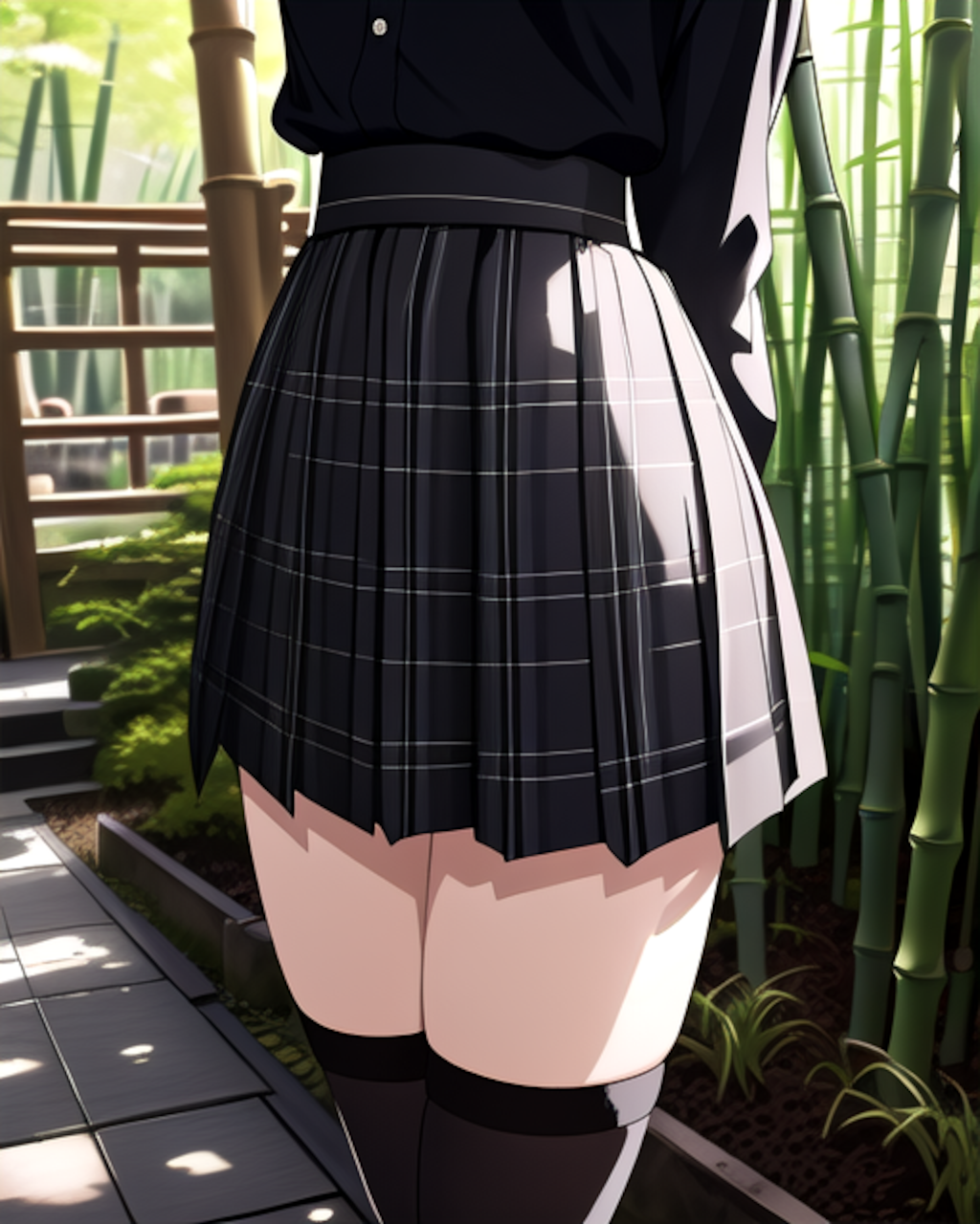 黒スト制服③