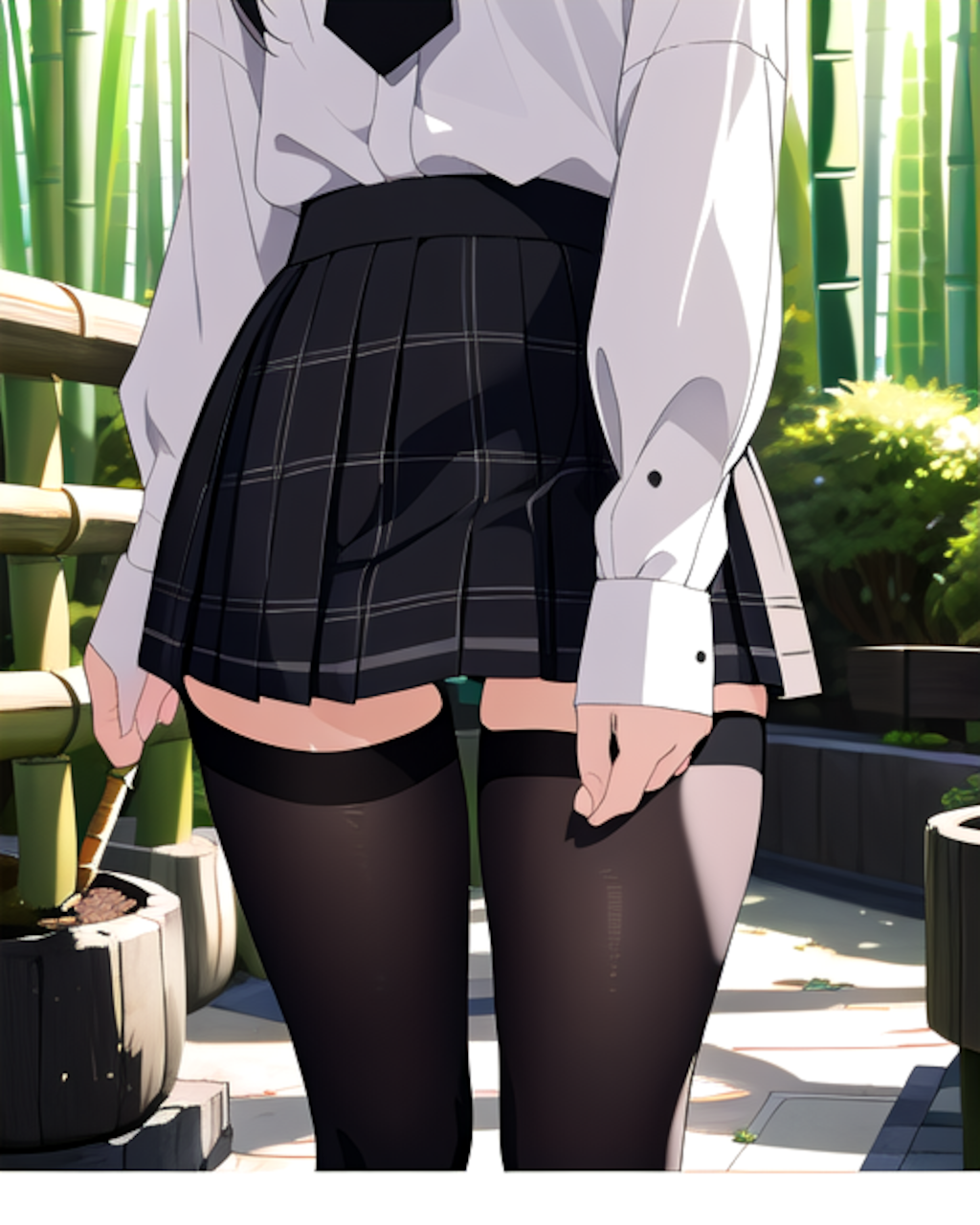 黒スト制服③