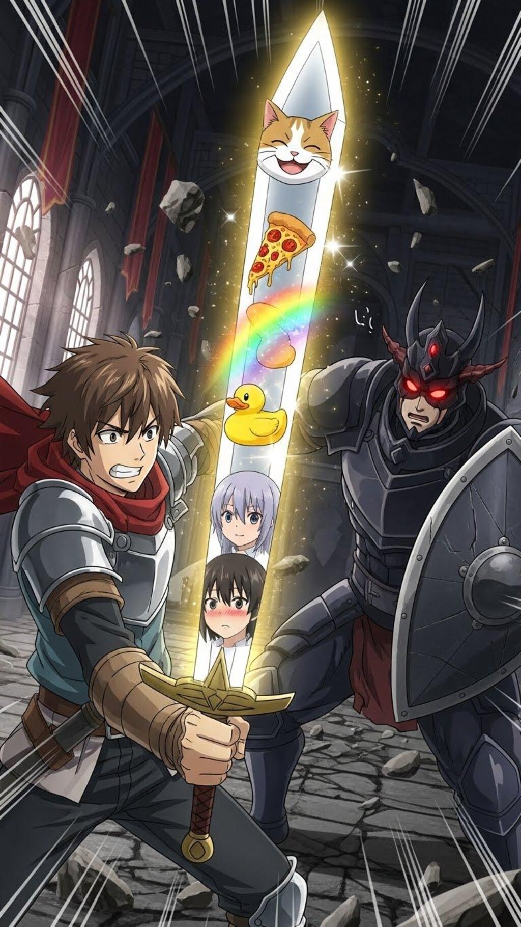 不適切な物が映写される勇者の剣