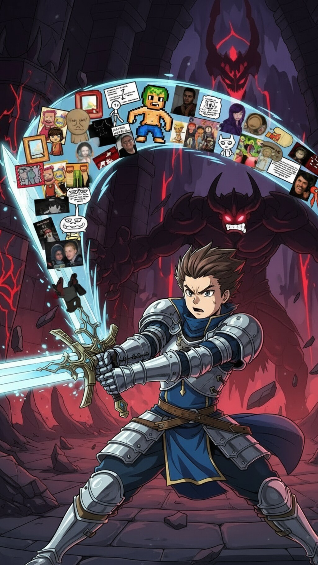 不適切な物が映写される勇者の剣