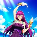 ソフトクリーム食べる水着等コスプレ女神系人妻 3枚目