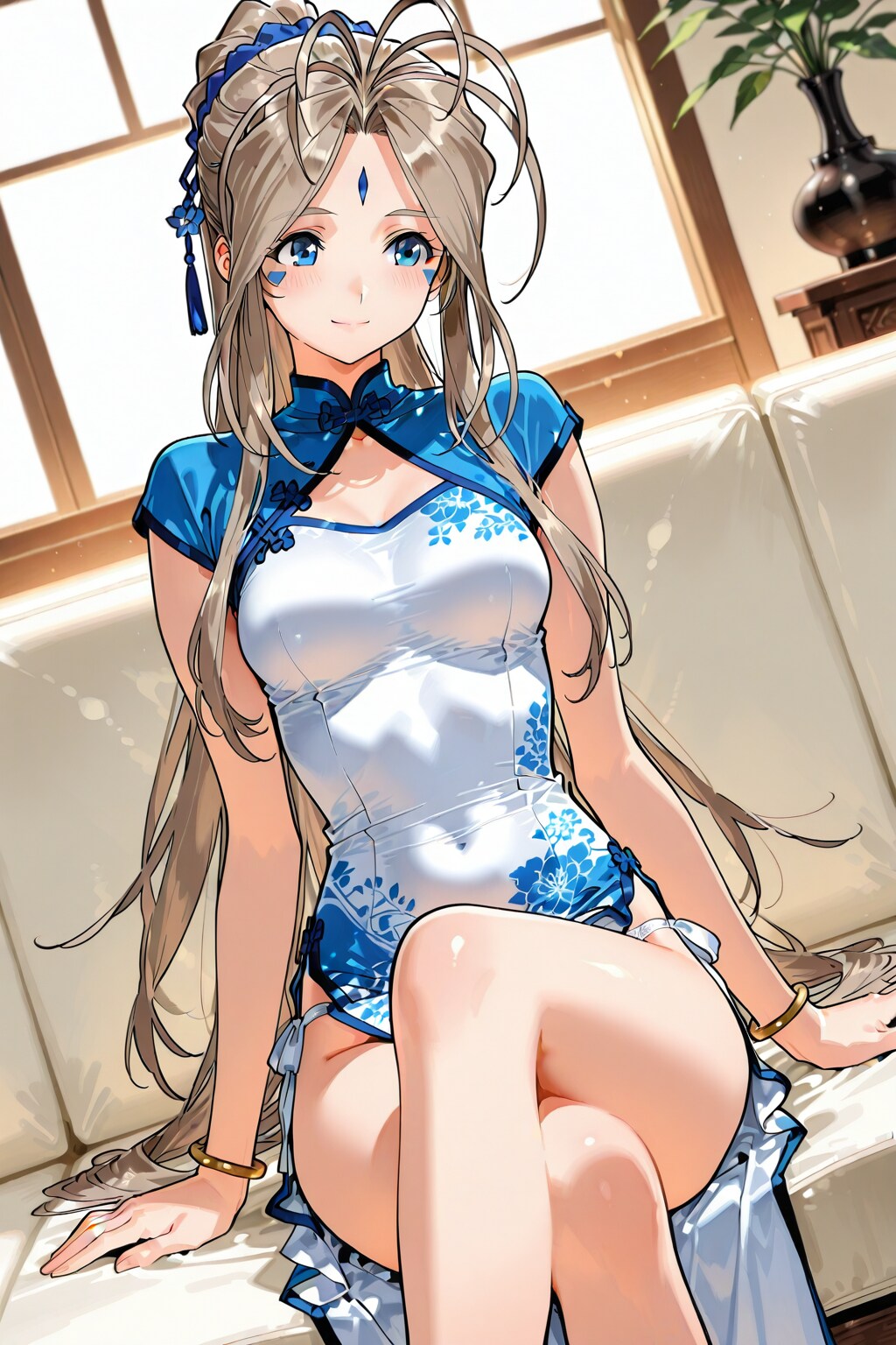 【コスプレ】チャイナドレス姿のベルダンディー