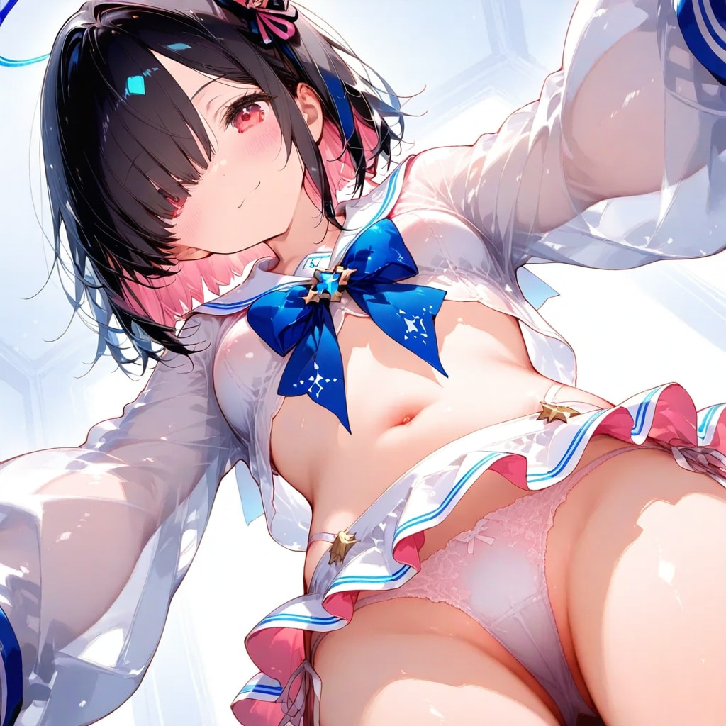 インナーカラーヘアっていうんだぁ、これ。