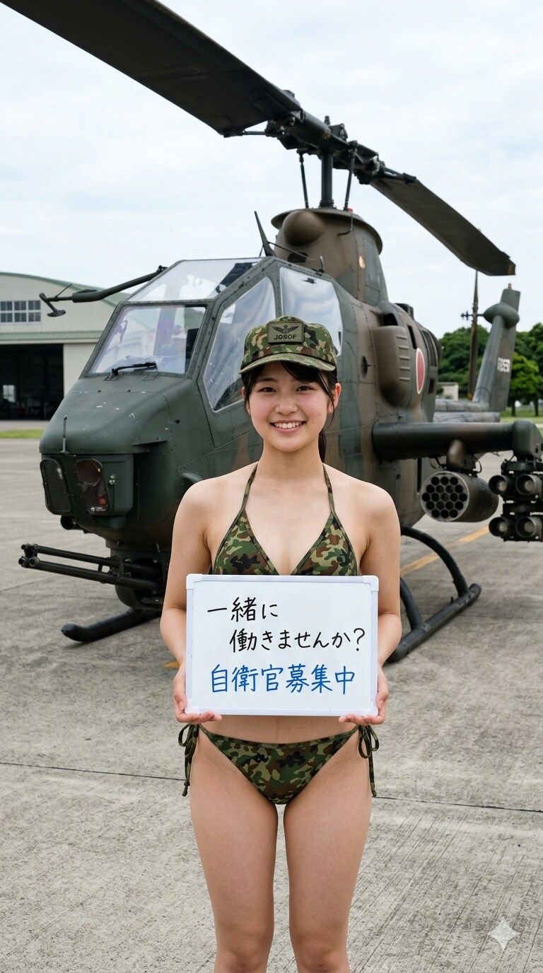 ７日の女性陸上自衛官