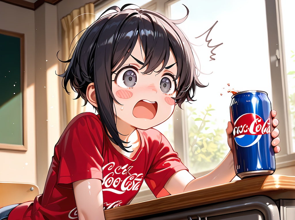 「この…、青い缶はっ！？😨」