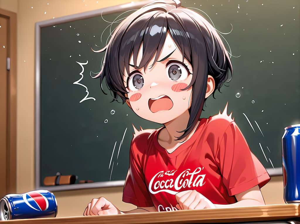 「この…、青い缶はっ！？😨」