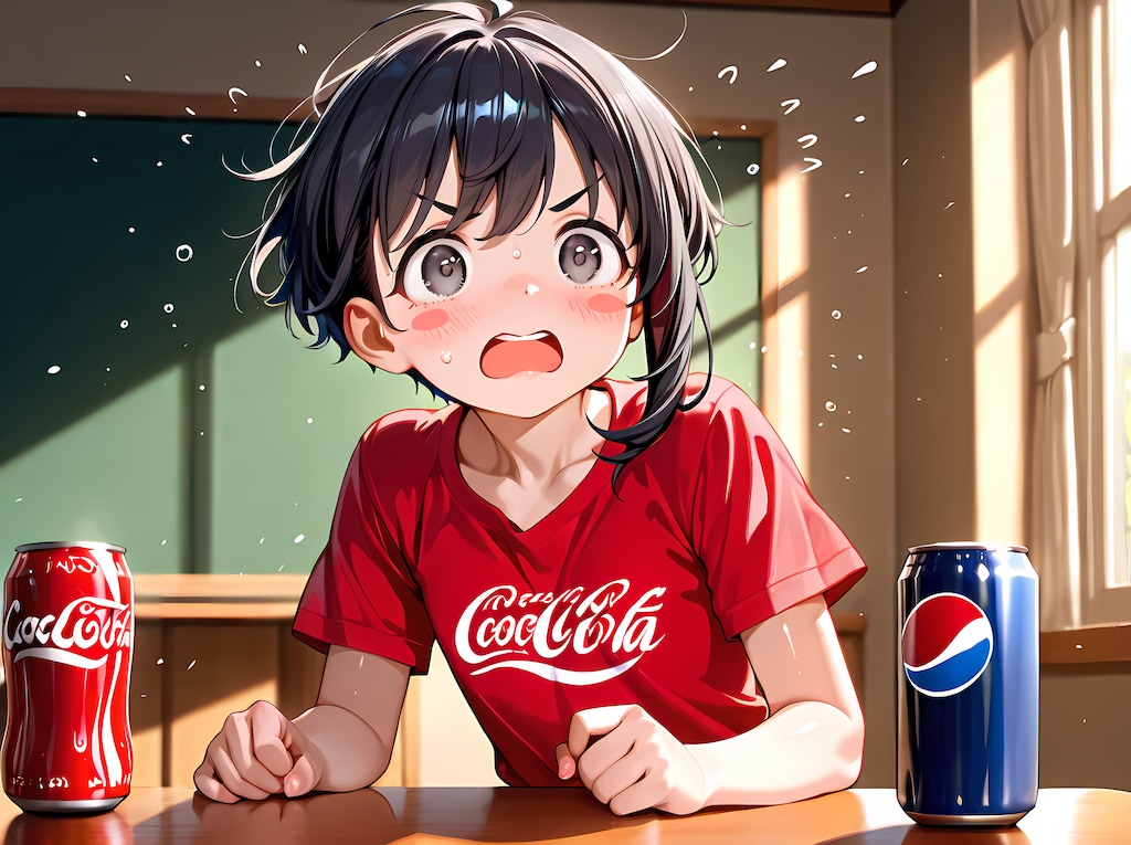 「この…、青い缶はっ！？😨」