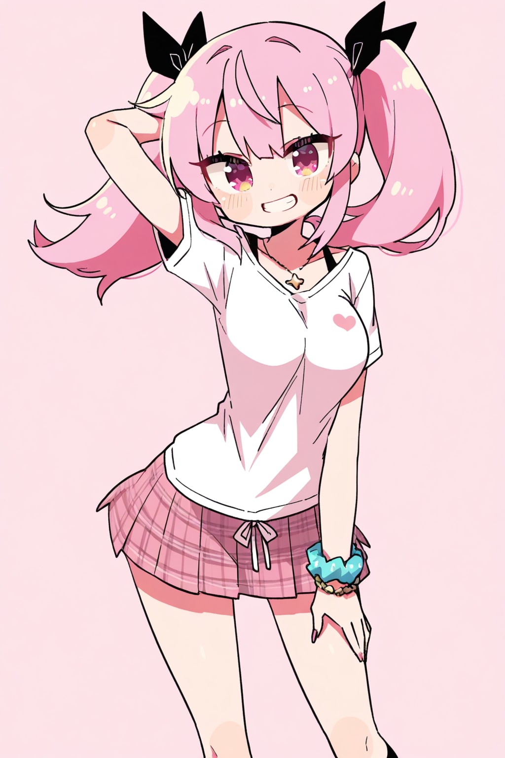 ピンク髪の女の子