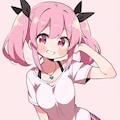 ピンク髪の女の子 4枚目