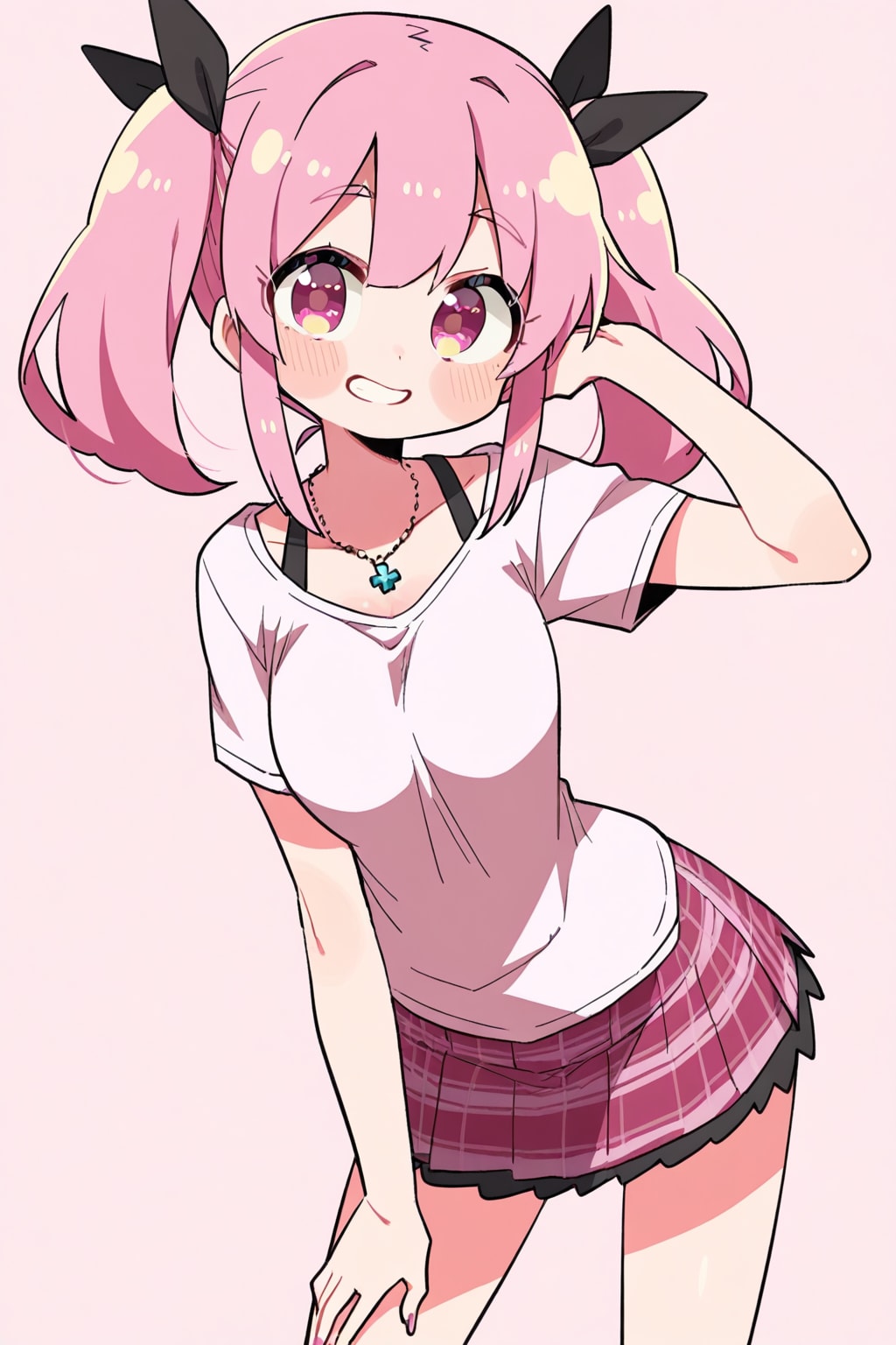 ピンク髪の女の子
