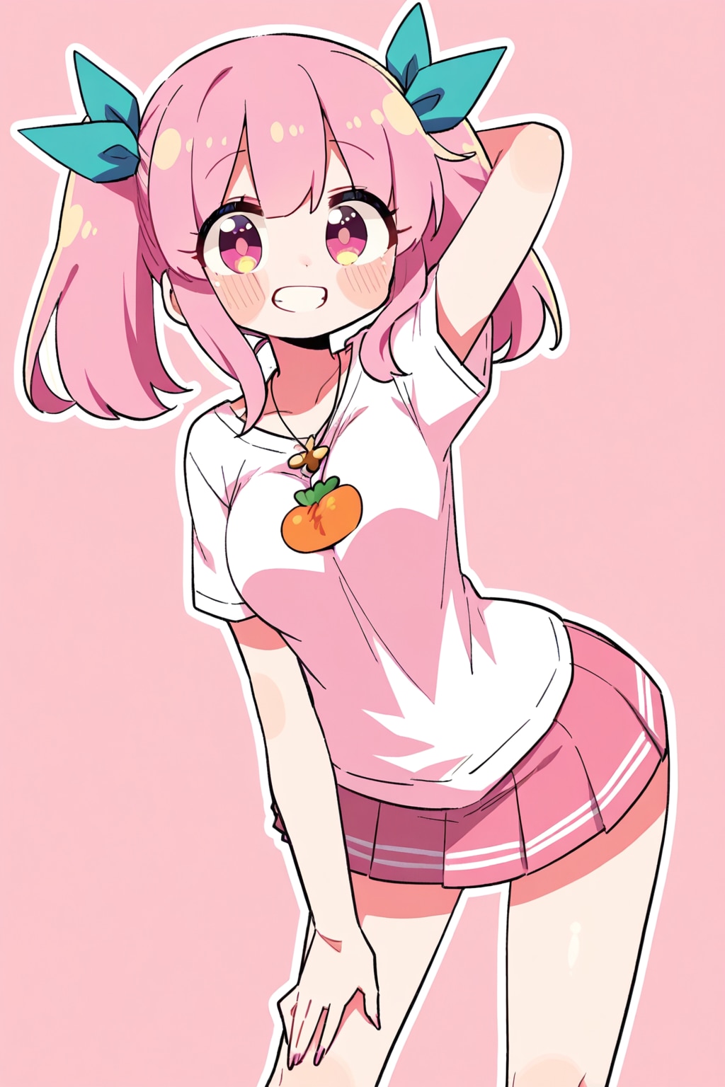 ピンク髪の女の子