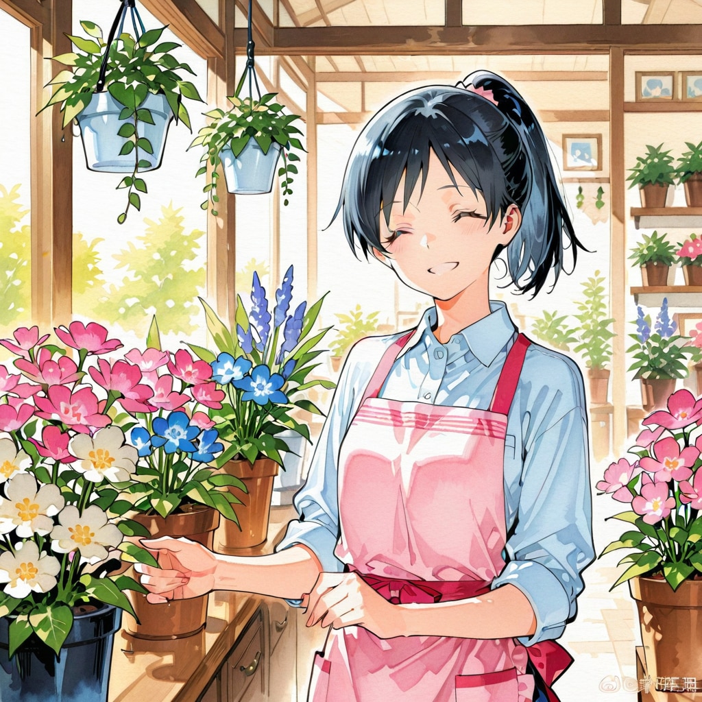 フラワーショップでアルバイト