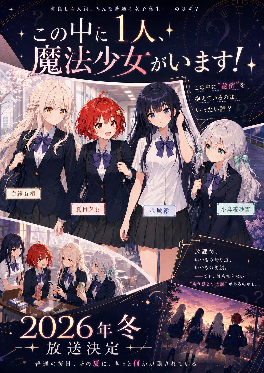 この中に1人、魔法少女がいます！