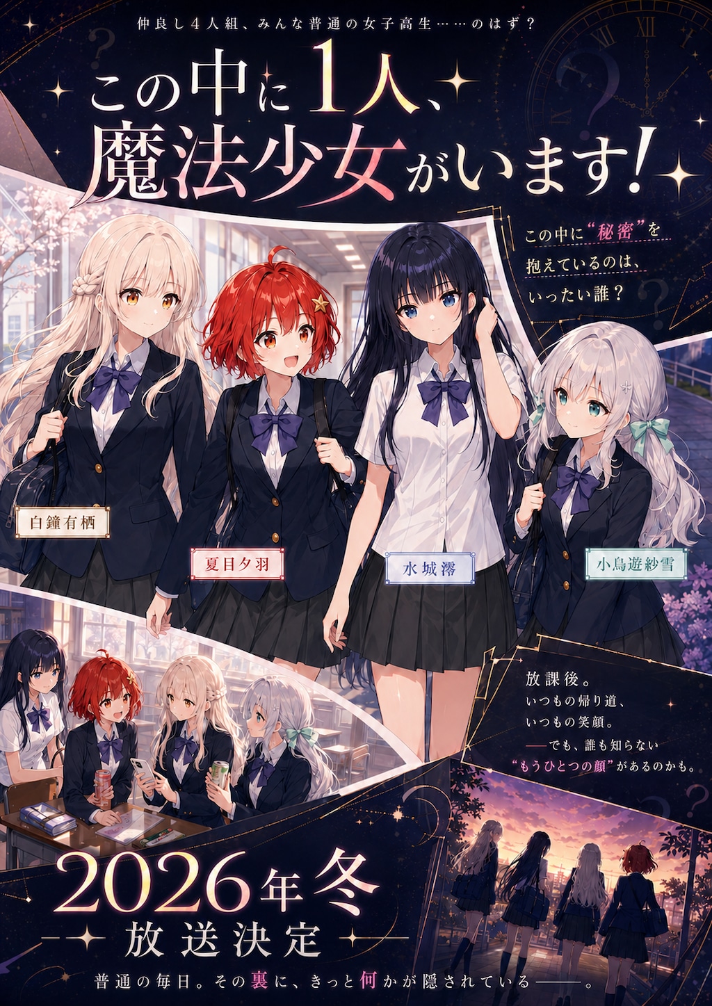 この中に1人、魔法少女がいます！