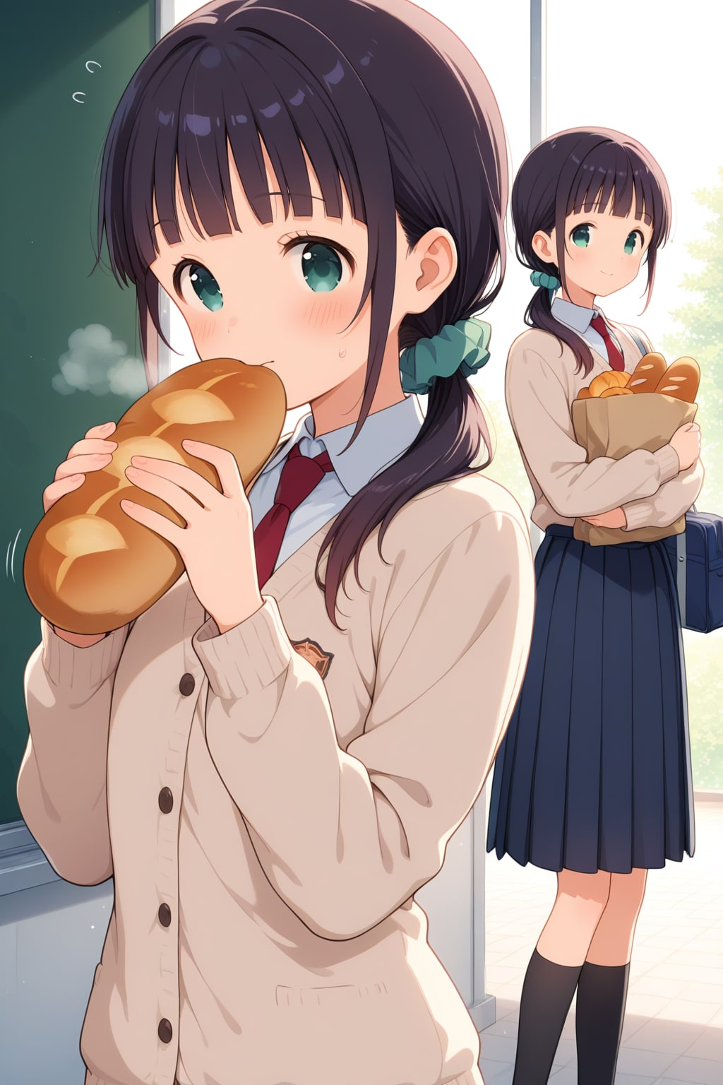 女子はパン好き(固定概念) | の人気AIイラスト・グラビア