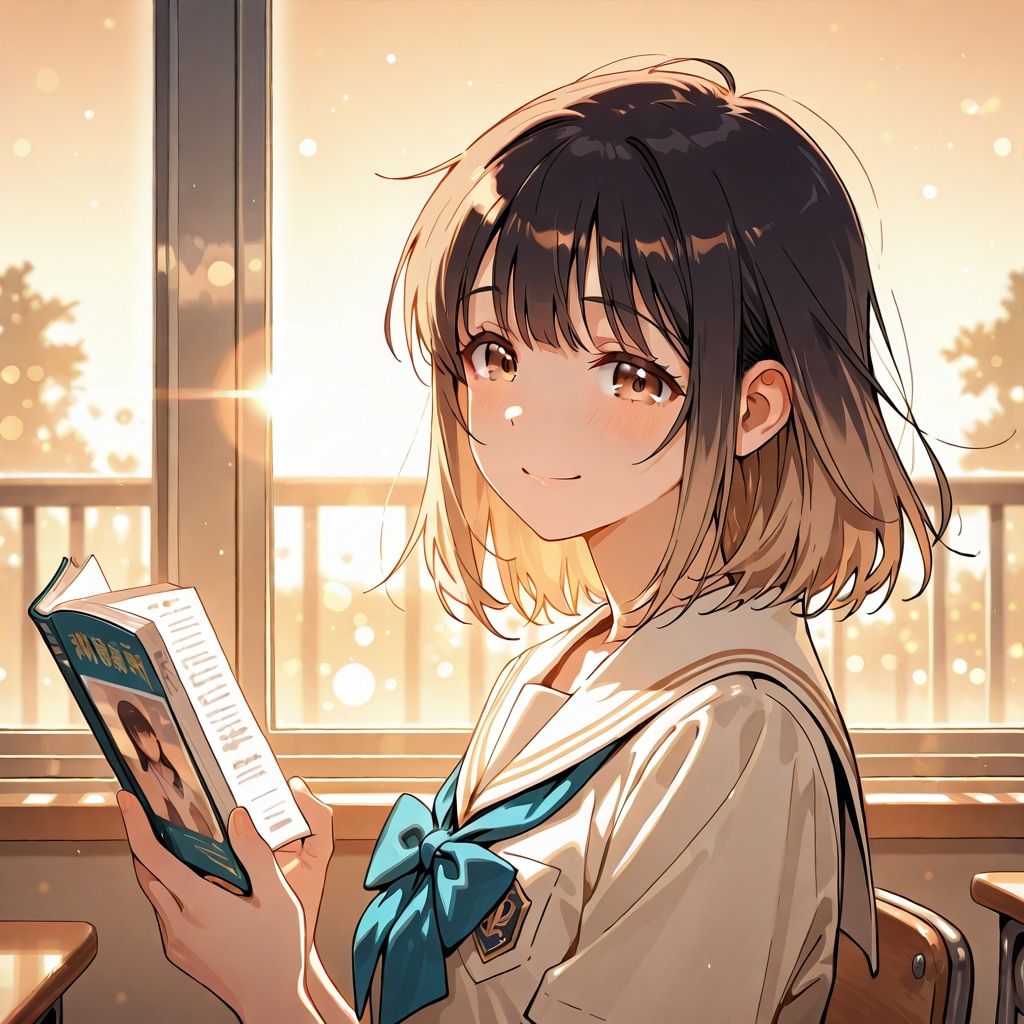 勧めてくれた本、感動しちゃった…。 | の人気AIイラスト・グラビア