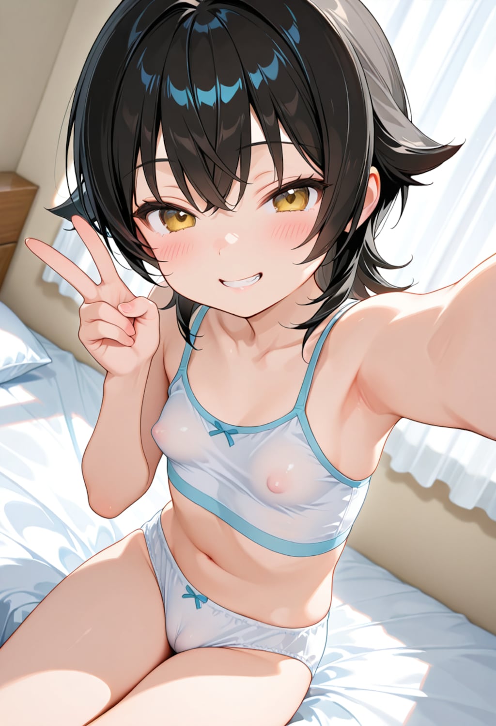 スポブラ自撮り