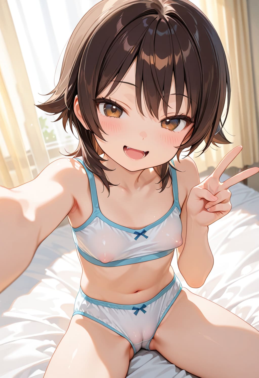 スポブラ自撮り