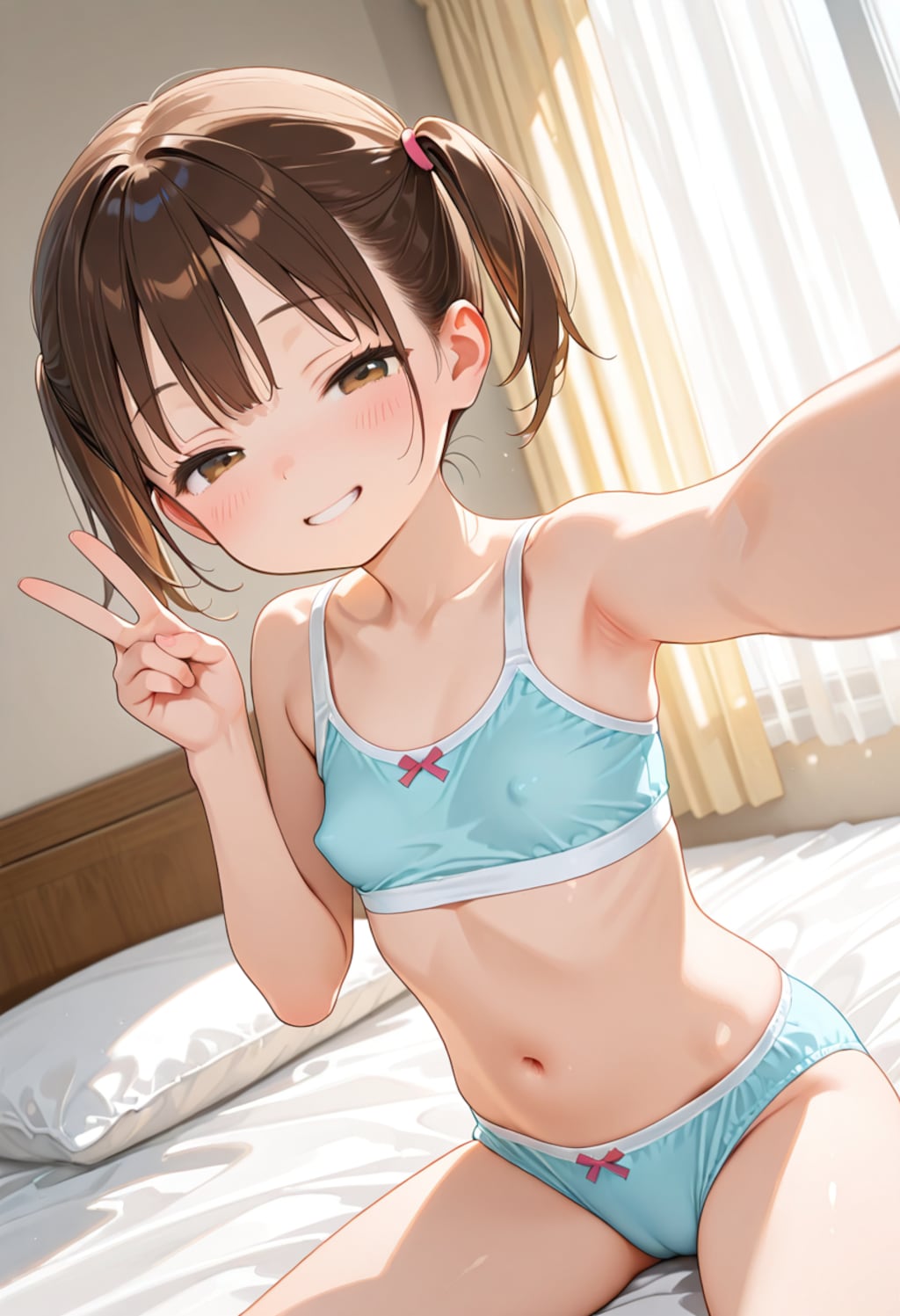 スポブラ自撮り