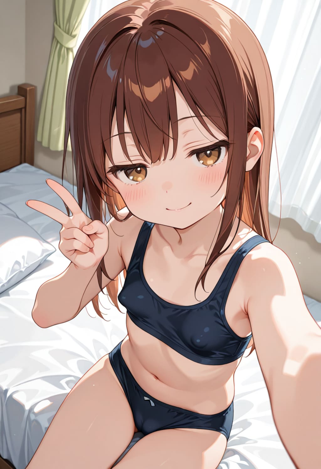 スポブラ自撮り