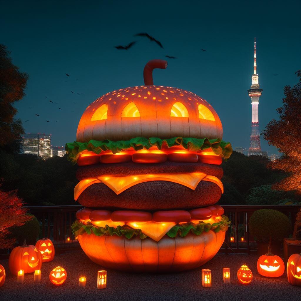 🎃おばけバーガー🍔🍟🥤