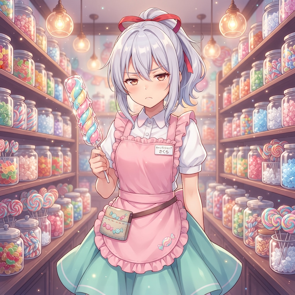 エル「棒付きキャンディ・・・こちらでいかがですかぁ？」
