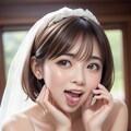 ウエディングドレスを着たかわいい女性が見てみたーい 2枚目