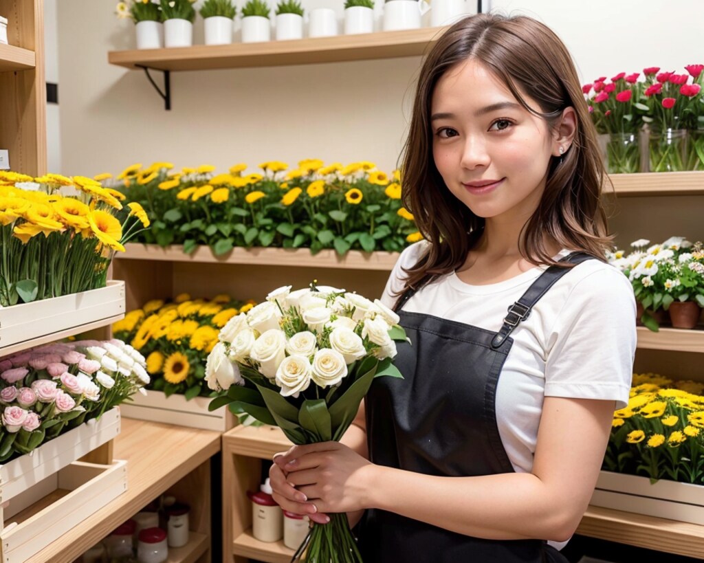 かわいいお花屋さん