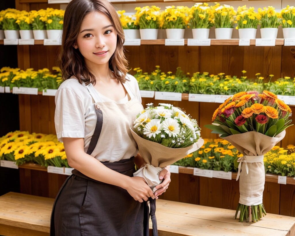 かわいいお花屋さん