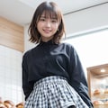 綺麗な足のパン屋の店員 11枚目
