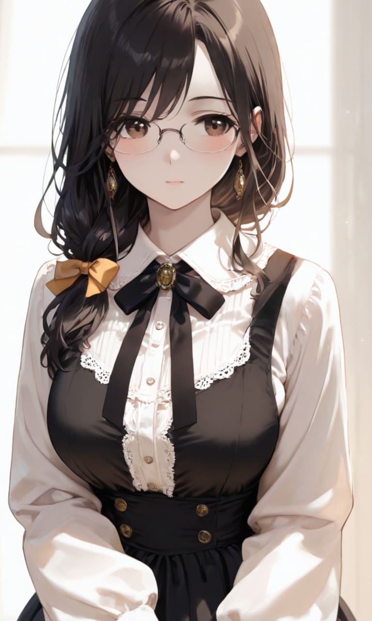 憧れの黒髪先輩 | の人気AIイラスト・グラビア