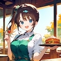 看板娘。 2枚目