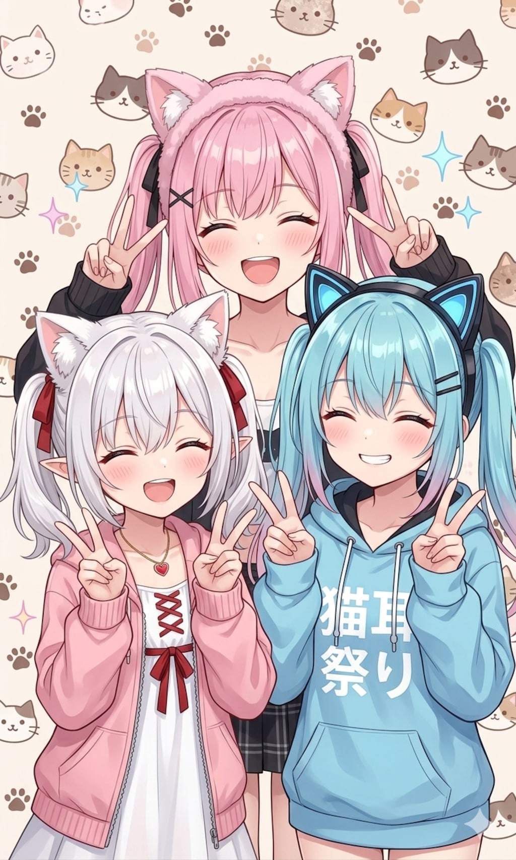綾宮さんの桃香さんとシロネさん