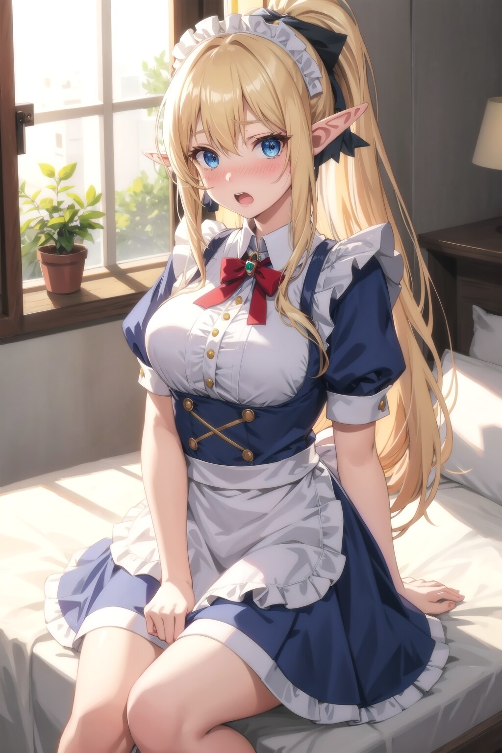 金髪エルフメイド