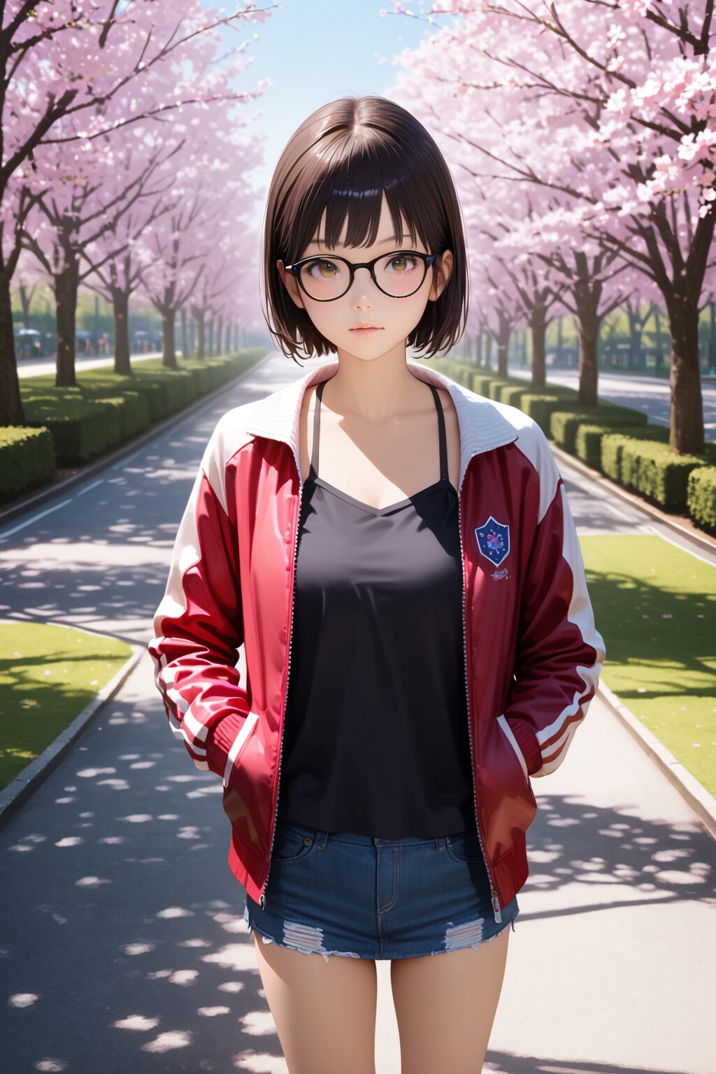スカートにしたら、ちょっと幼くなった（笑）