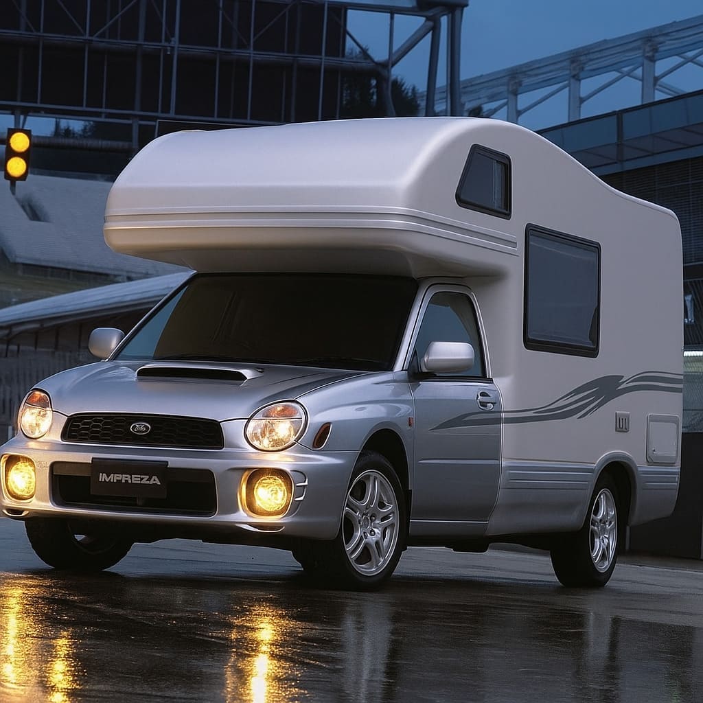 スバルインプレッサキャンピングカー | の人気AIイラスト・グラビア