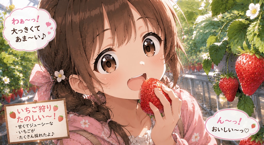 楽しい🍓いちご狩り