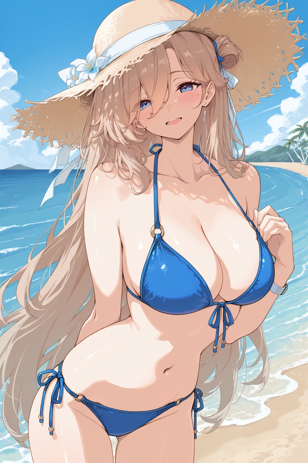 真夏のビーチ