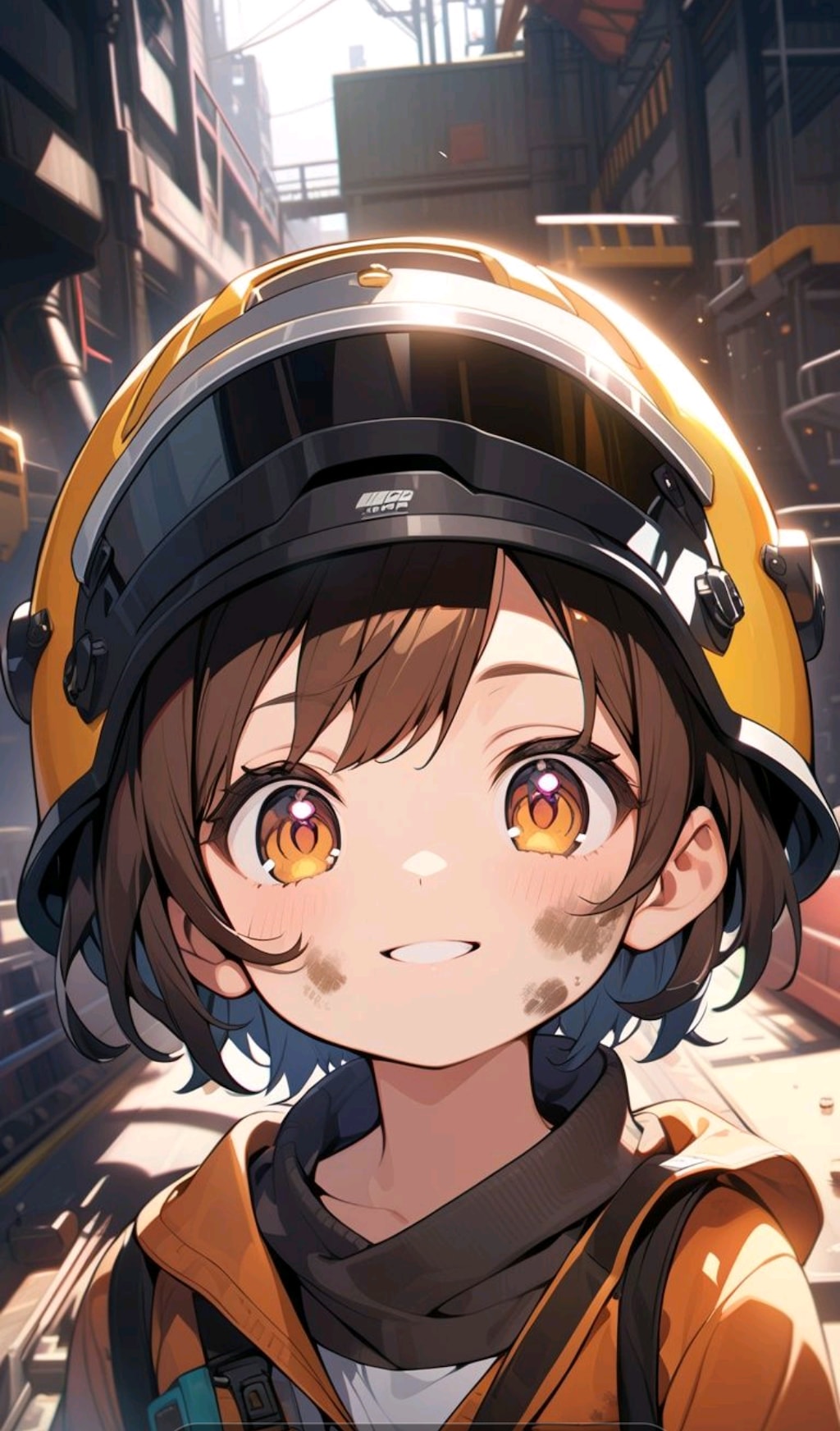 働く小さな女の子