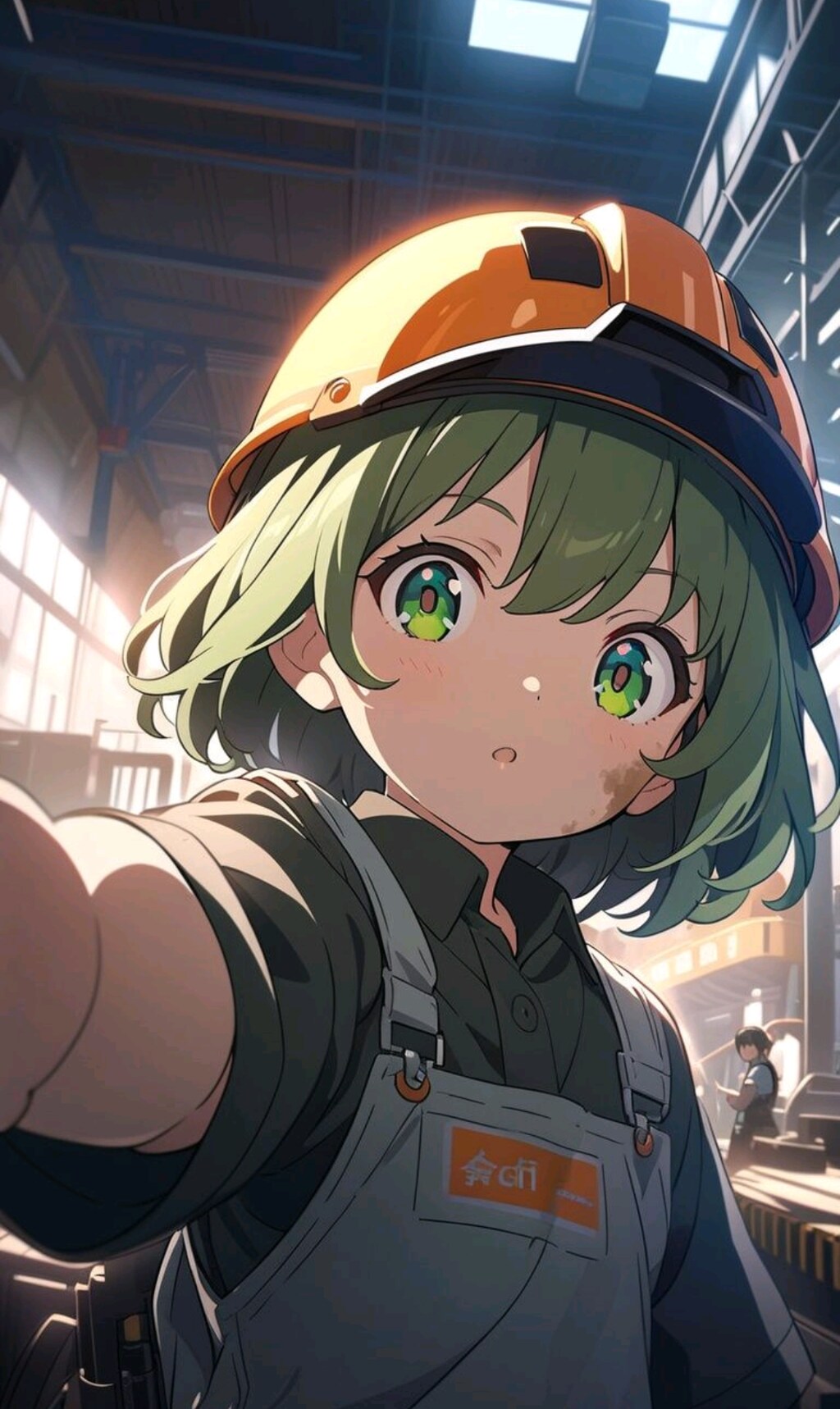 働く小さな女の子