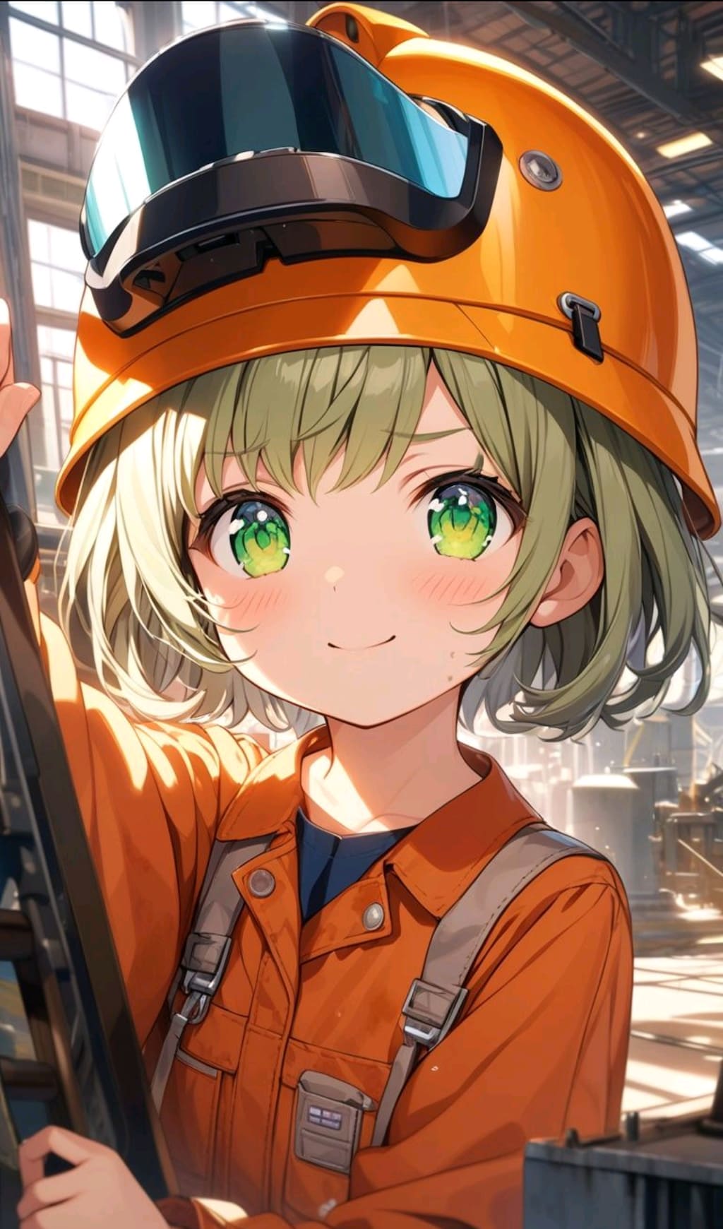 働く小さな女の子